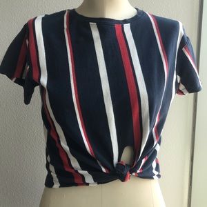Cotton Knotted Crop Top
